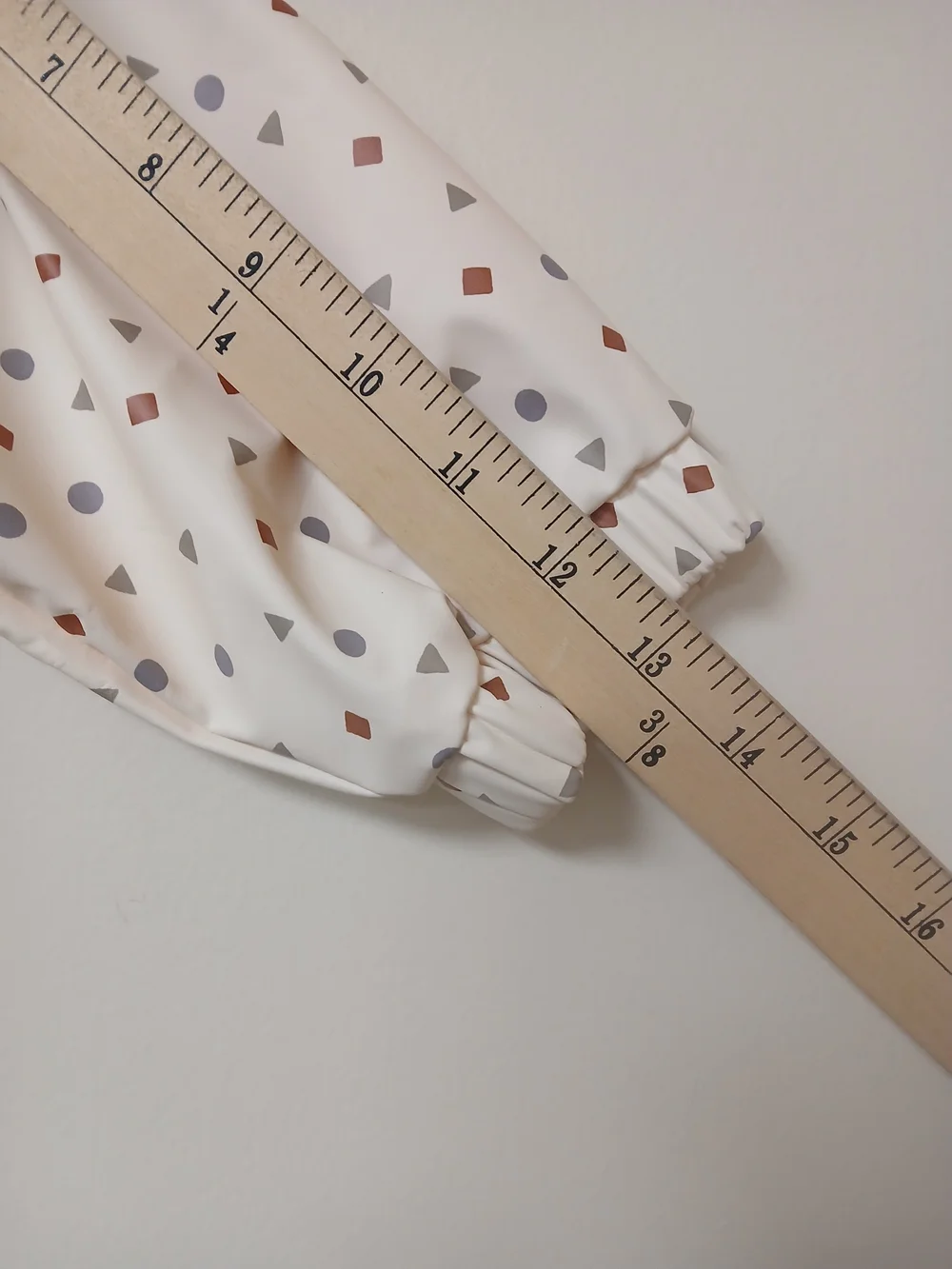 Quincy Mae Cream Rain Jacket with Geo Dot Pattern